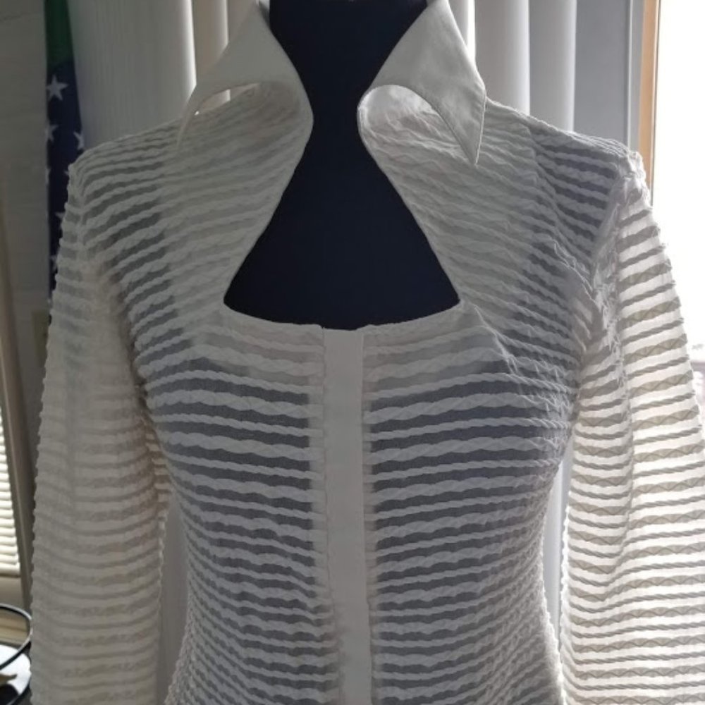 White French style blouse